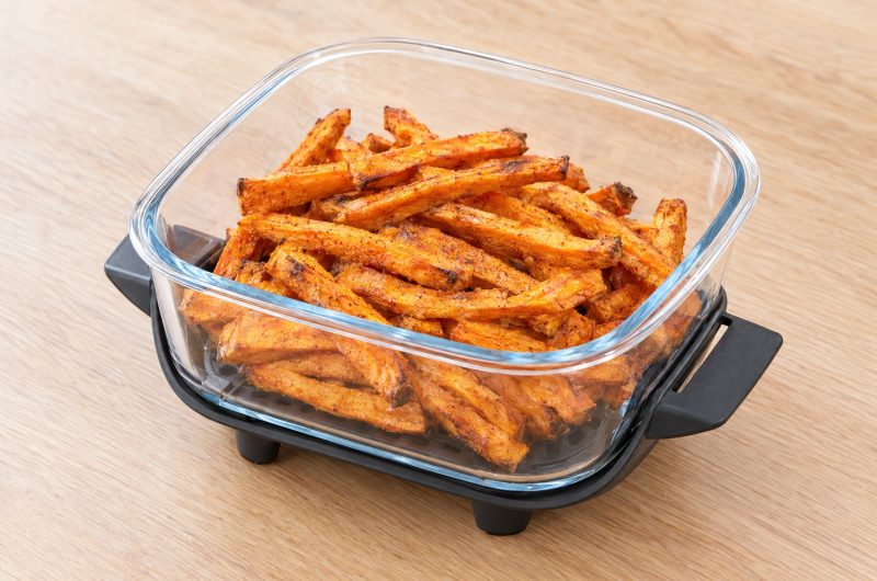 Hausgemachte Süßkartoffelpommes im Ninja Crispi